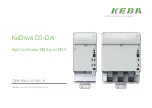 Keba KeDrive D3-DA BG3 Operation Manual preview