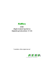 Keba KeMes A100 Operating Instructions Manual предпросмотр