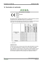 Предварительный просмотр 42 страницы Keba Kemro CP 263/S Project Engineering Manual