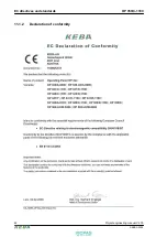 Предварительный просмотр 42 страницы Keba Kemro OP 350/C-1100 Project Engineering Manual