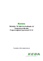 Предварительный просмотр 1 страницы Keba Kemro TM 220/A Project Engineering Manual