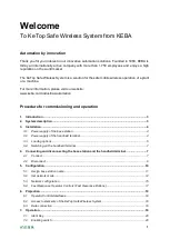 Preview for 2 page of Keba KeTop Safe Wireless System Quick Start Manual