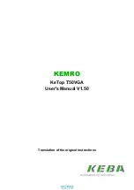 Keba KeTop T100 User Manual preview