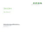 Keba ServoOne junior User Manual preview