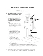 Preview for 12 page of Kebby BenchMark Setup And Operation Manual