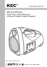 KEC WPA-3516 UHF Series Instruction Manual предпросмотр