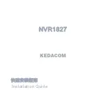 Preview for 1 page of Kedacom NVR1827 Installation Manual