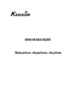 KEDSUM Mini Massager Manual preview
