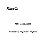 Preview for 1 page of KEDSUM Mini Massager Manual