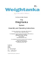 Kee safety Weightanka Assembly And Operating Instructions Manual preview