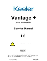 Предварительный просмотр 1 страницы Keeler vantage+ Service Manual