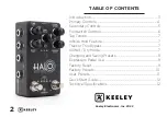 Предварительный просмотр 2 страницы Keeley HALO Instruction Manual
