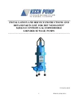 Preview for 1 page of Keen Pump K(H)GS2 Installation And Service Instructions Manual