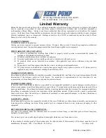 Preview for 21 page of Keen Pump K(H)GS2 Installation And Service Instructions Manual