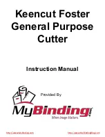 KEENCUT General Purpose Cutter Instruction Manual preview