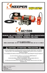 Предварительный просмотр 1 страницы Keeper KAC1500 Owner'S Manual