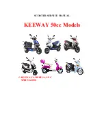 KEEWAY 50cc Series Service Manual preview