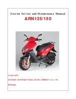 KEEWAY ARN125 Service And Maintenance Manual preview