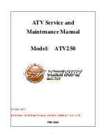 Preview for 1 page of KEEWAY ATV250 Service And Maintenance Manual