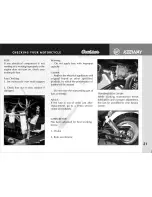 Preview for 21 page of KEEWAY Cruiser 250 Owner'S Manual