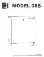 Preview for 1 page of KEF 35B Manual