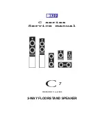 KEF C Series C7 Service Manual preview