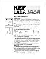 Preview for 1 page of KEF CARA SP3076 Installation Instructions