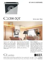 Предварительный просмотр 1 страницы KEF Ci 200.2QT Information Sheet