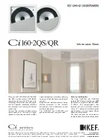 Preview for 1 page of KEF CI160.2QR Information Sheet