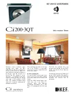 Preview for 1 page of KEF CI200.3QT Information Sheet