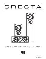 Preview for 1 page of KEF CRESTA 10 Installation Manual