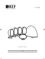 Preview for 1 page of KEF E305 Installation Manual