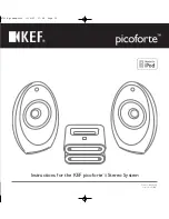 Предварительный просмотр 1 страницы KEF KEF picoforte Stereo System I Instructions Manual