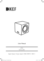 Preview for 1 page of KEF KF92 User Manual