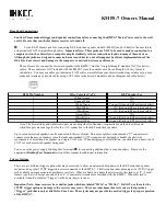 Preview for 2 page of KEF KMPS-7 Owner'S Manual