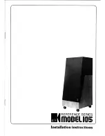 Preview for 1 page of KEF Model 105 Installation Instructions