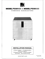 Preview for 1 page of KEF PSW4000 Installation Manual