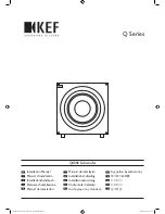 Preview for 1 page of KEF Q400b Installation Manual