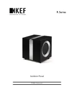 Preview for 1 page of KEF R400b Installation Manual