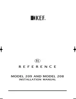 Preview for 1 page of KEF REFERENCE 208 Installation Manual