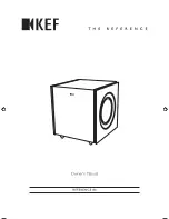 KEF REFERENCE 8b Owner'S Manual preview