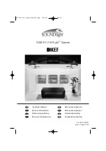 Preview for 1 page of KEF SOUNDlight Ci100QS Installation Manual