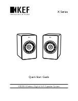 Preview for 1 page of KEF X Series X300A Quick Start Manual