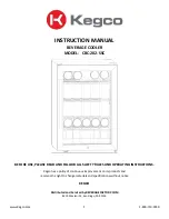 Kegco CBC-202-SSC Instruction Manual preview