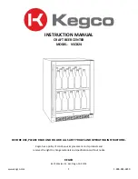 Kegco VSCB24 Instruction Manual предпросмотр