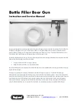 KegLand Bottle Filler Beer Gun Instruction And Service Manual preview