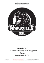 KegLand BrewZilla 35L Instruction Sheet preview