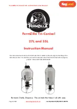 KegLand FermZilla Tri-Conical 27L Instruction Manual предпросмотр