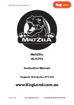 Preview for 1 page of KegLand MaltZilla KL15776 Instruction Manual