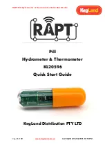 Preview for 1 page of KegLand RAPT KL20596 Quick Start Manual